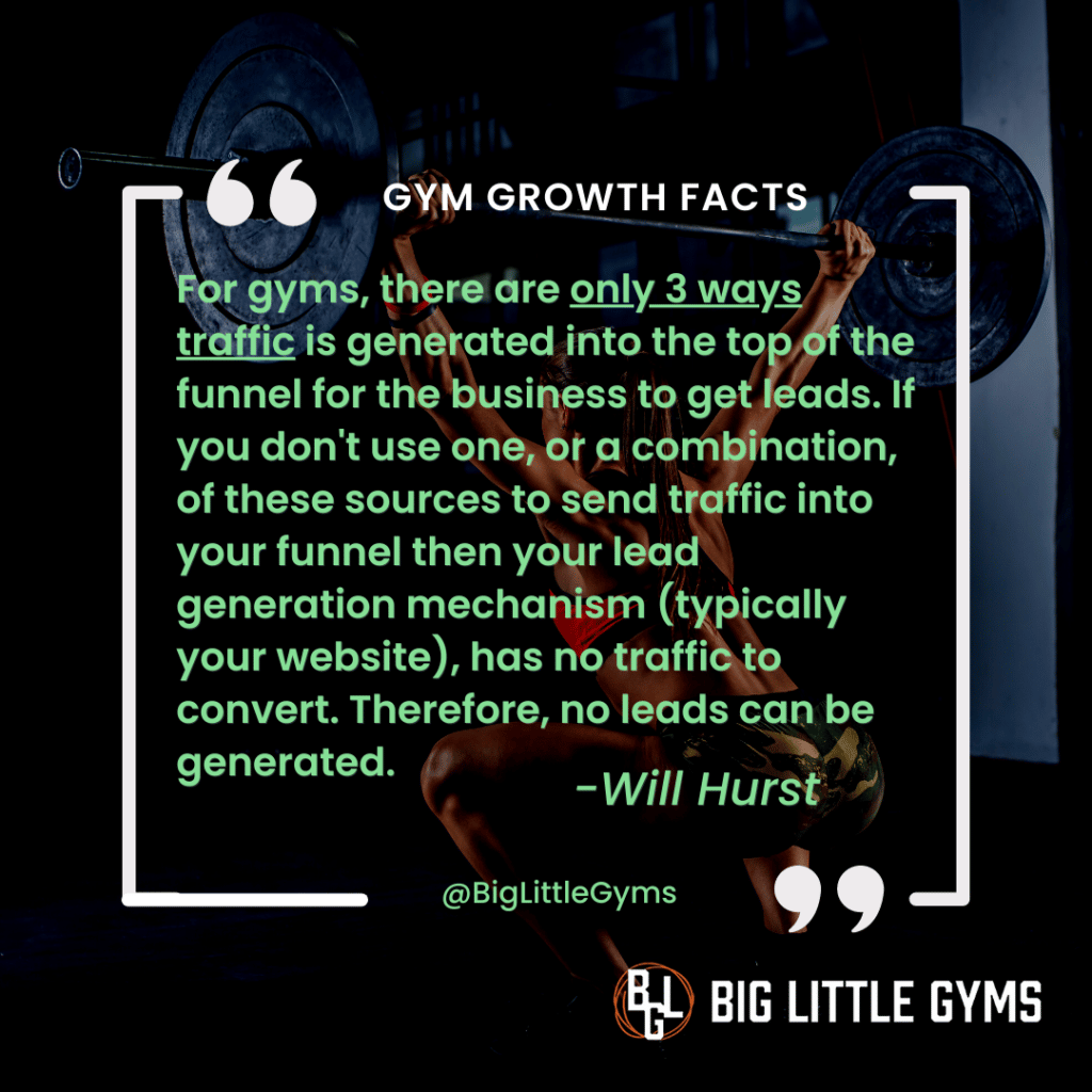 the 3 types of traffic for gyms - gym marketing tips